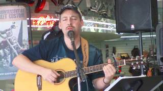 Jeremy Dean playing at Bost Harley Davidson for the NashvilleEar.com Songwriter Stage