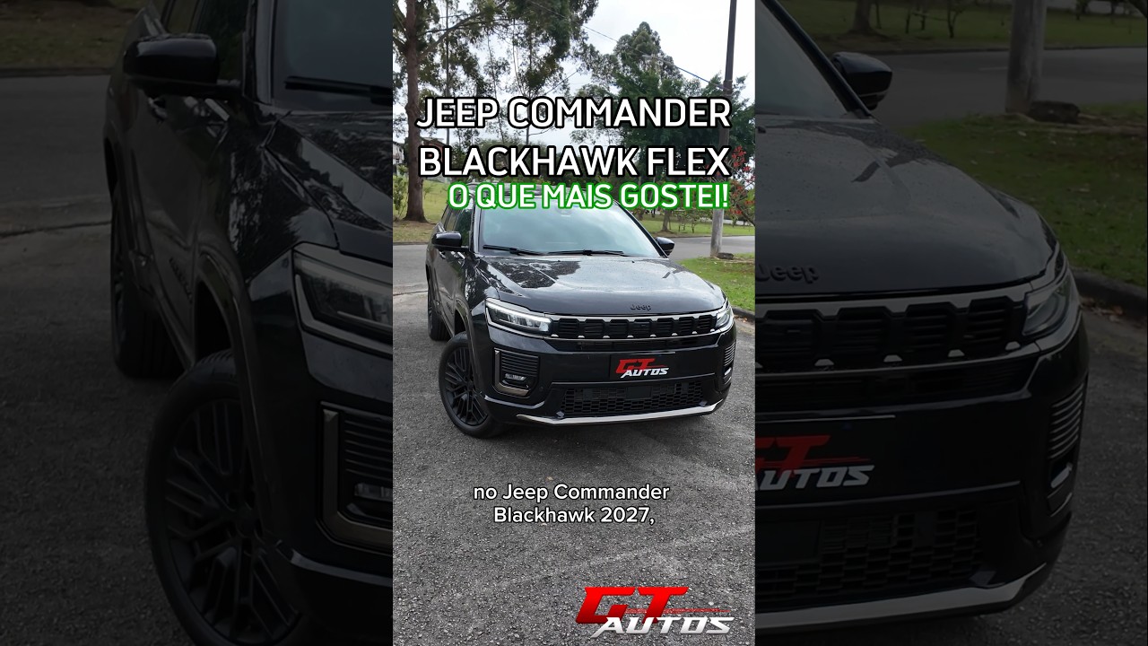 O que eu mais gostei no Jeep Commander Blackhawk Flex 2027! #shorts