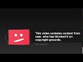 This Video Contains From User Who Has Blocked It On Copyright Grounds