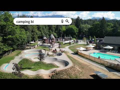 River Camping Bled in dronevlucht - Slovenië