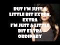 Lucy Hale Extra Ordinary (Lyrics On Screen + ...