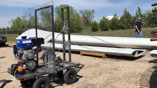 Wind Turbine Blade - Cutting with Diamond Wire