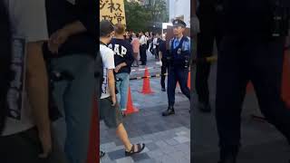 しばき隊、アンチ参政党の行動、参政党街頭演説、有楽町駅🚉