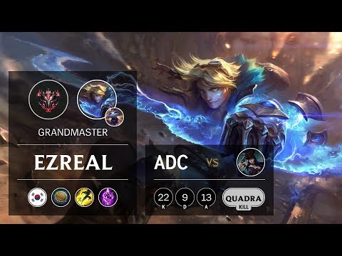 Ezreal ADC vs Caitlyn - KR Grandmaster Patch 9.13