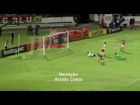 2º gol de Pipico para o Santa Cruz contra o Fluminense