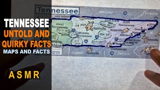 ASMR: TENNESSEE - The Untold and Quirky FACTS | Map outline with facts | ASMR maps and Facts