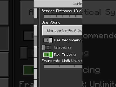 Turning on Ray Tracing in mobile #minecraft#RTX#shaders#rtxinmobail