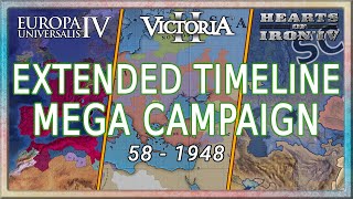 Extended Timeline Mega Campaign - EU4 to Vicky 2 to HOI4 - 1890 years of history