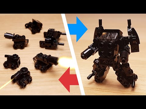 LEGO brick Tank combiner transformer robot tutorial Tank Brothers #LEGO #MOC #レゴ合体ロボ #レゴアイデア #레고합체로봇
