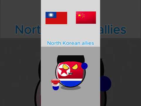 North Korean allies  #countryballs #korea #usa #russia #iran #china