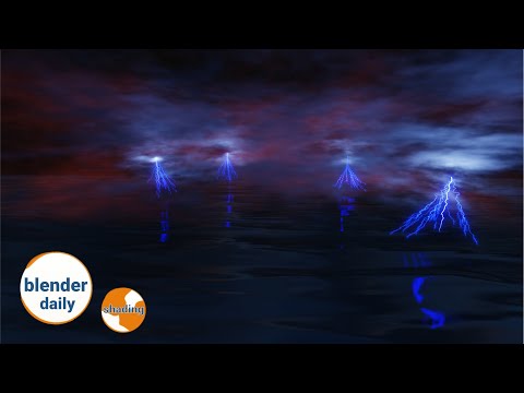 How to make a lightning storm in Eevee | Shading tricks & more, tip  53