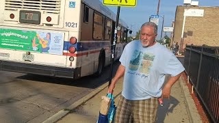 CTA Bus Ride 77 Belmont from Lamon to Narragansett New Flyer D40LF 2006 #1021