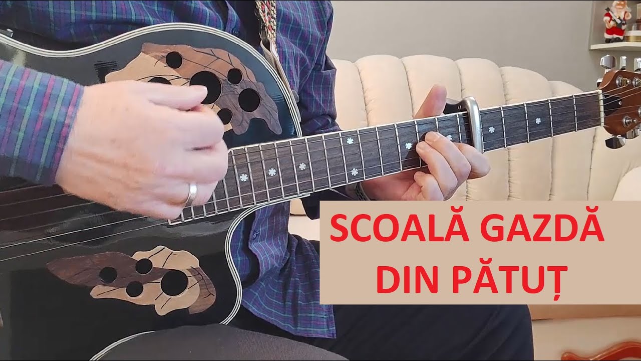 Watch Scoala Gazda Din Patut Tab Now Lectii de chitara pentru incepatori | Colinde Craciun chitara si voce | Scoala gazda din patut
