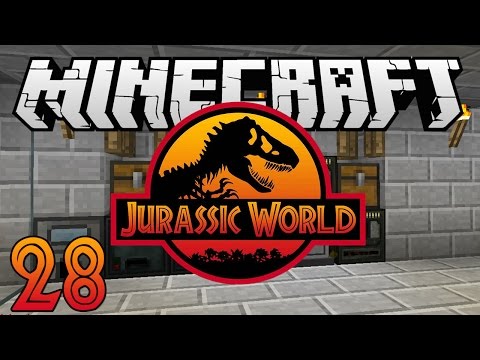 Minecraft: Jurassic World - Ep. 28 - "Base Cleanup and Dinosaurs!" (Rexxit Modpack)