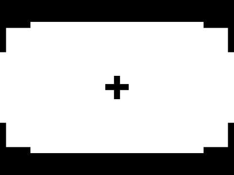 1 Hour White Screen with Center Cross (4K UHD) — Alignment & Uniformity Test | ZNSLab