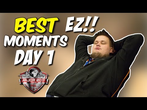 SNAX BEAST, EZ FOR VIRTUS.PRO, GODZERA - PGL Major Krakow 2017 DAY1 BEST MOMENTS