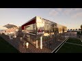 Impressie nieuwbouw Sportcomplex Nieuw Terbregge