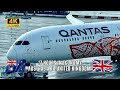QANTAS B787 9 QF9 Economy Class Perth Australia To London Heathrow 17 Hour Non Stop Flight 4K