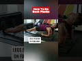 How To Do Back Planks to Strengthen Hips & Bulletproof Lower Back #Shorts