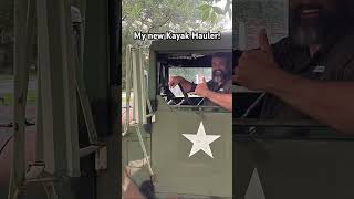 Is a Deuce and a half OVERKILL for my Hobie?? 💪🪖 #kayaktransport #deuce #militarytruck