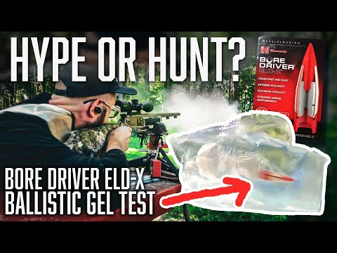How effective are the Bore Driver ELD X Muzzleloader Bullets? | 100-yard Ballistic Gel Test