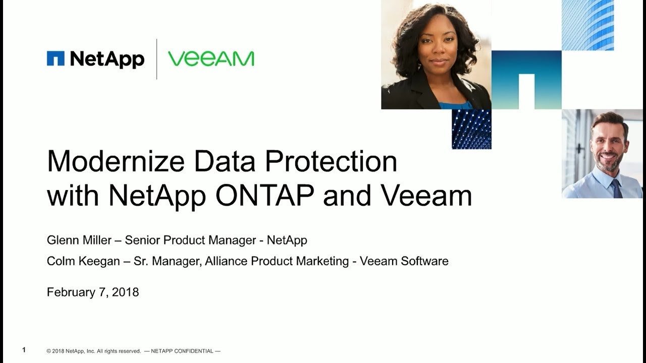 Modernize Data Protection with NetApp ONTAP and Veeam video