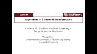 From Bioinformatics to AI: 12. Shallow Machine Learning - Support Vector Machine (SVM)