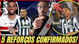 MARTELO BATIDO E 5 REFORÇOS CONFIRMADOS NO VASCO! ZAGUEIRO DO SP OFERECIDO E NEGOCIAÇÕES AVANÇAM!