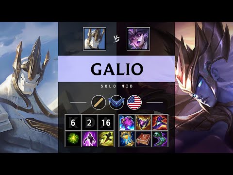 Galio Mid vs Syndra - NA Diamond Patch 25.15