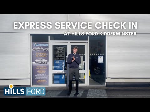 Express Service Check In at Hills Ford Kidderminster