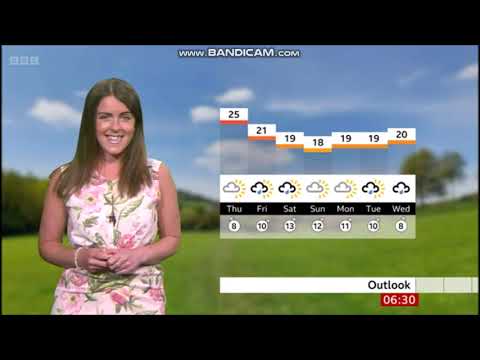 Alex Osbourne BBC ONE Points West weather August 9th 2023 - 60 fps in HD!
