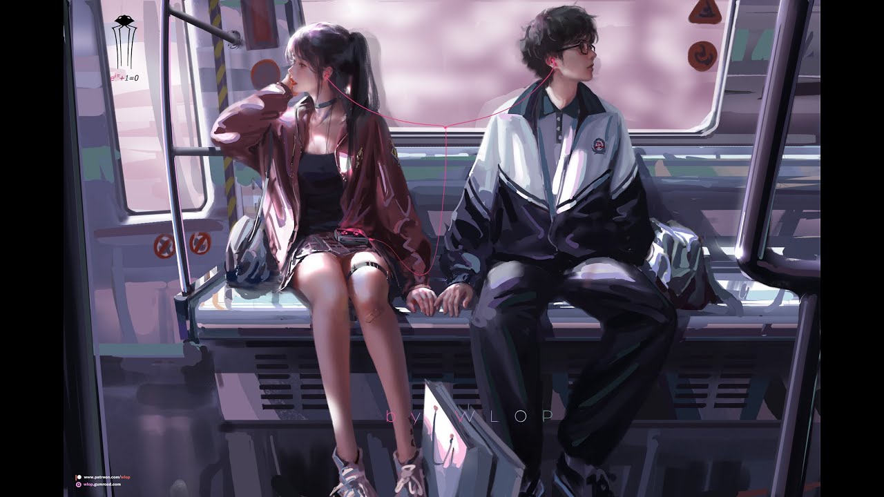 Photoshop painting process - subway