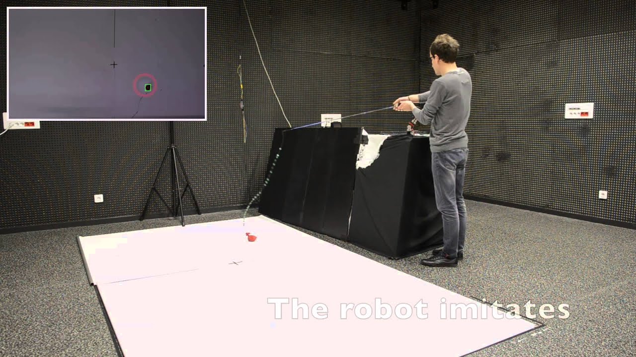Robot learning to fish through curiosity-driven learning