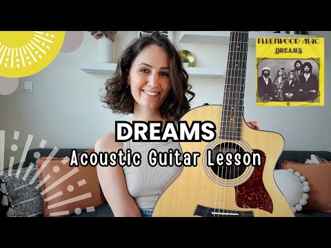 DREAMS - Fleetwood Mac [Beginner Guitar Lesson Tutorial] Acoustic Guitar