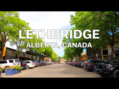 Lethbridge, Alberta, Canada - Driving Tour 4K