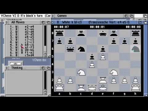 AMIGA VCHESS V CHESS v2.0 V-CHESS 1994 By Stefan Salewski Express Pd Galore Amiga PDSharewareCD1994