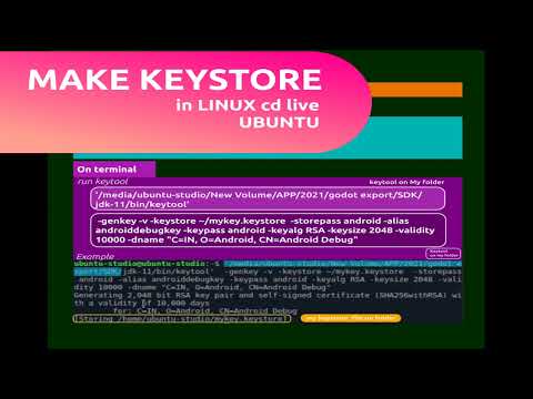 Make keystore with keytool