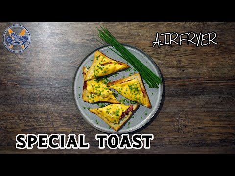 Toast mit Ei und Speck aus dem Airfryer