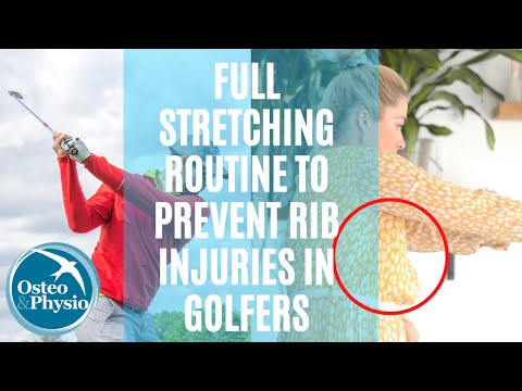 Full stretching routine to prevent RIB PAIN/ INJURY in Golfers!