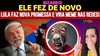 LULA FAZ NOVA PROMESSA BIZARRA E VIRA MEME NAS REDES!