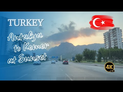 iPhone 13 | Antalya City Center to Kemer at Sunset | 4K UHD 60 fps