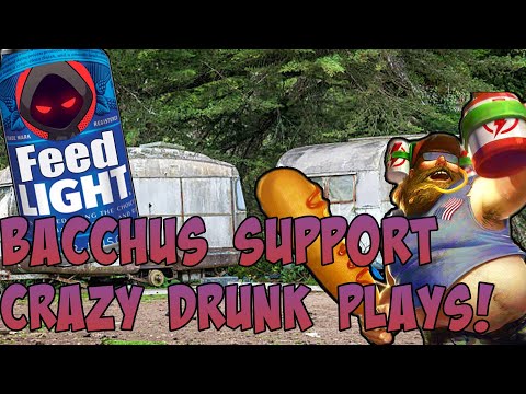 BACCHUS SUPPORT! How to HARD CARRY From Support! -SMITE