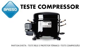 Teste de compressor e rele de geladeira.
