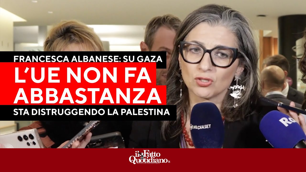 Gaza, Albanese: "L'Ue non solo non fa abbastanza, ma sta distruggendo la Palestina"