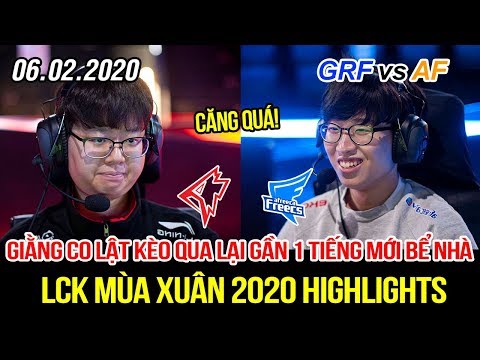[LCK 2020] GRF vs AF Game 1 Highlights | Kiin gặp Sword kèo cực căng, giằng co gần 1 tiếng đồng hồ