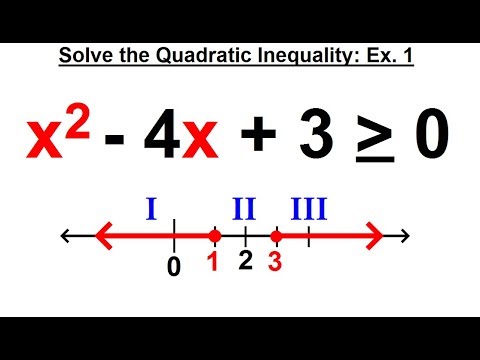 Algebra Ch 29 Quadratic Rational Inequalities 1 of 15 What is a Quadratic Inequality