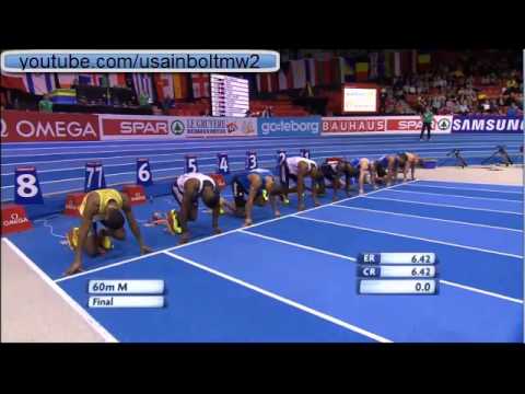 European indoor championships 2013 60 men final Jimmy Vicaut (6.48)
