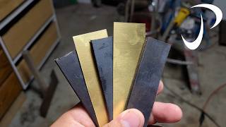 Making a Chef Knife From Brass Damascus