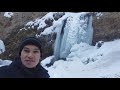 Водопад Серебряный каскад зимой