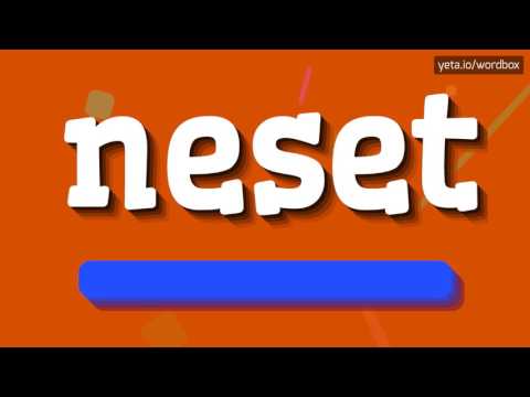 NESET - HOW TO PRONOUNCE IT!?